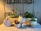 Face Plant Pot Double Flower Pots for Indoor Outdoor Plants Resin Head Planter Lady Face Plant Pots Garden Decoration Planters